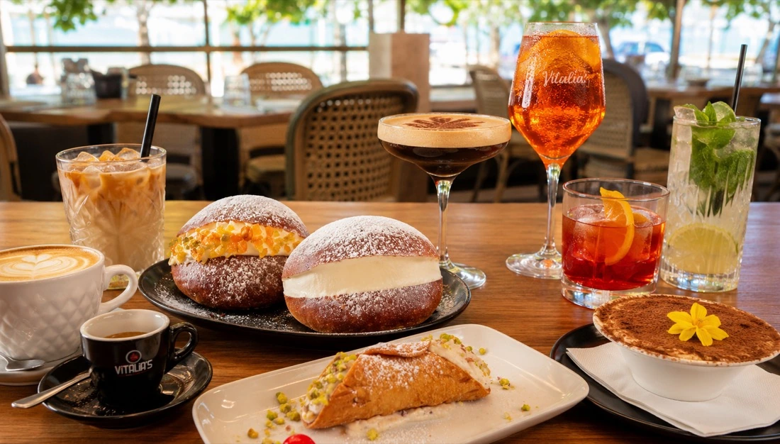 Coffee, dolci and cocktails at Vitalia's